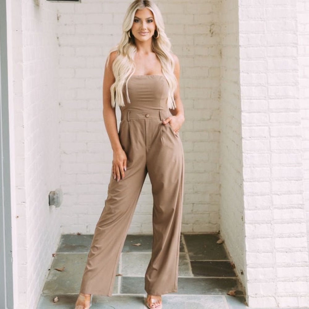 These Three Boutique Easton Strapless Romper, size XS